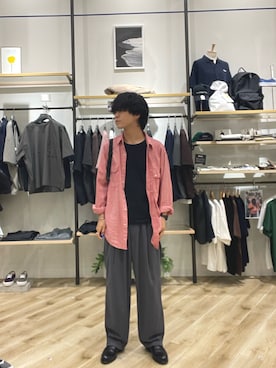 「EKAL（エカル）のアイテム」を使った、Yuichiroさん（メンズ・171cm）の夏コーディネート
