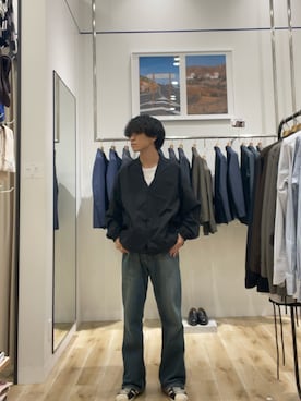 「EKAL（エカル）のアイテム」を使った、Yuichiroさん（メンズ・171cm）の秋コーディネート
