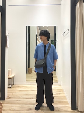 「EKAL（エカル）のアイテム」を使った、Yuichiroさん（メンズ・171cm）の夏コーディネート