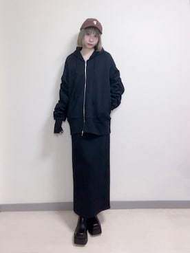 「clear（クリア）のアイテム（帽子）」を使った、ZLY0924🍒さん（レディース・165cm）の冬コーディネート