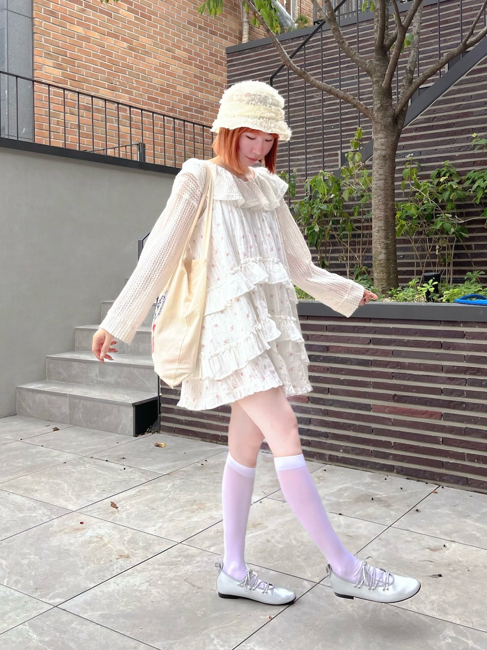 merry jenny floralフレアミニワンピース floralフレアミニワンピース（ワンピース）｜merry jenny