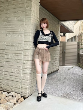 「アイテム（ニット/セーター）」を使った、ZLY0924🍒さん（骨格ウェーブ・レディース・165cm）の夏コーディネート