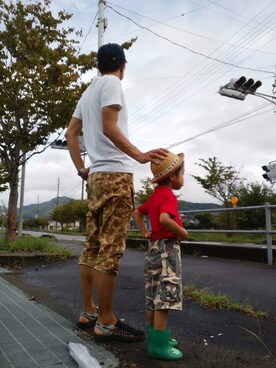 よく食べ寝て音楽聴き旅ほぼデニムさん（メンズ・180cm）の夏コーディネート