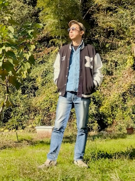 「アイテム（ファッション雑貨）」を使った、よく食べてよく寝て音楽聴いて時々旅行さん（メンズ・180cm）の秋コーディネート