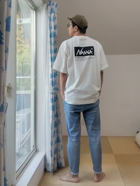 シンプルデニムおじさん👖さん(メンズ・180cm)の夏コーディネート