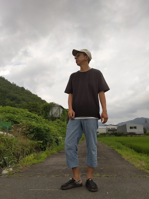 デニム大好きおじさん夏は白Ｔさんのコーディネート