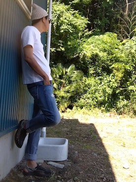 よく食べ寝て音楽聴き旅ほぼデニムさん(メンズ・180cm)の夏コーディネート