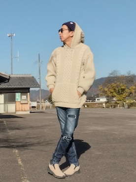 「アイテム（パンツ）」を使った、よく食べてよく寝て音楽聴いて時々旅行さん（メンズ・180cm）の秋コーディネート