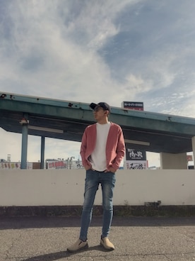 「RATTLE TRAP（ラトルトラップ）のアイテム」を使った、シンプルデニムおじさん👖さん（メンズ・180cm）の春コーディネート