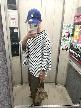 「epnok」｜「アイテム（キャップ）」を使った、kurokichi0816さん（メンズ・175cm）の夏コーディネート