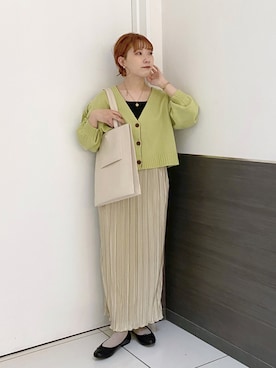 「LOWRYS FARM（ローリーズファーム）のカンドウフィットバレエ　260832（バレエシューズ）」を使った、hitomiさん（レディース・155cm）の春コーディネート