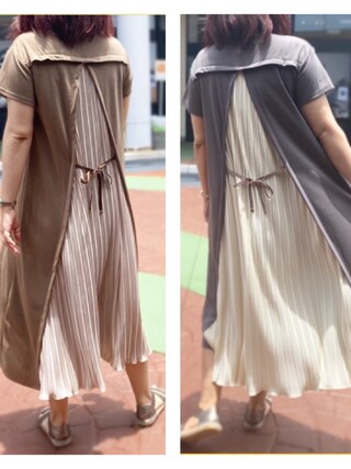 Interplanet インタープラネット の リボンベルト付コットンフィッシュテールワンピース ワンピース Wear