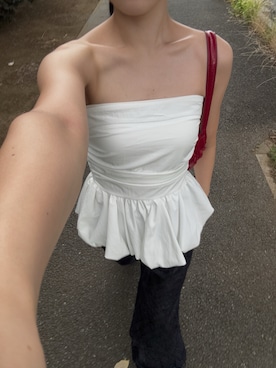 「アイテム（キャミソール）」を使った、YUUNAさん（レディース・157cm）の夏コーディネート