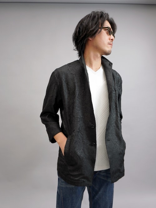 セール】ポリエステルタフタワッシャー7分袖ジャケット（その他