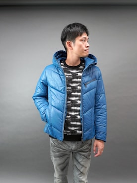 「アイテム（その他アウター）」を使った、hideawaysofficialさん（メンズ・177cm）の秋コーディネート