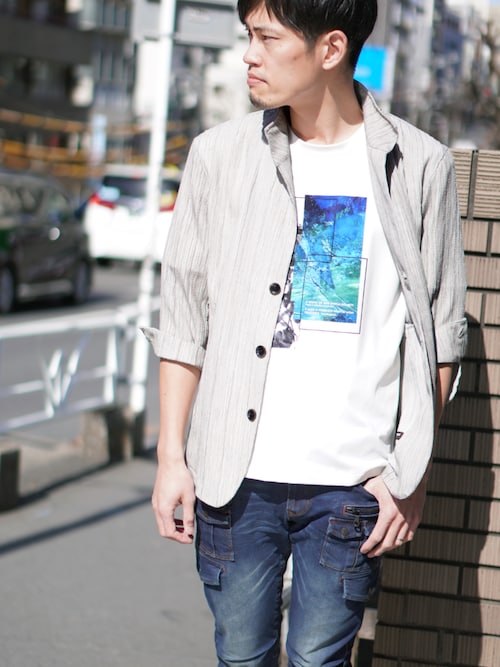 【Mavie.7】 袖チュールショートジャケット(完売品) チュール付きショートジャケット | &low