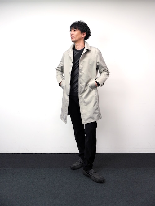 セール】【HIDEAWAYS BLACK】ベストライナー付きステンカラーコート