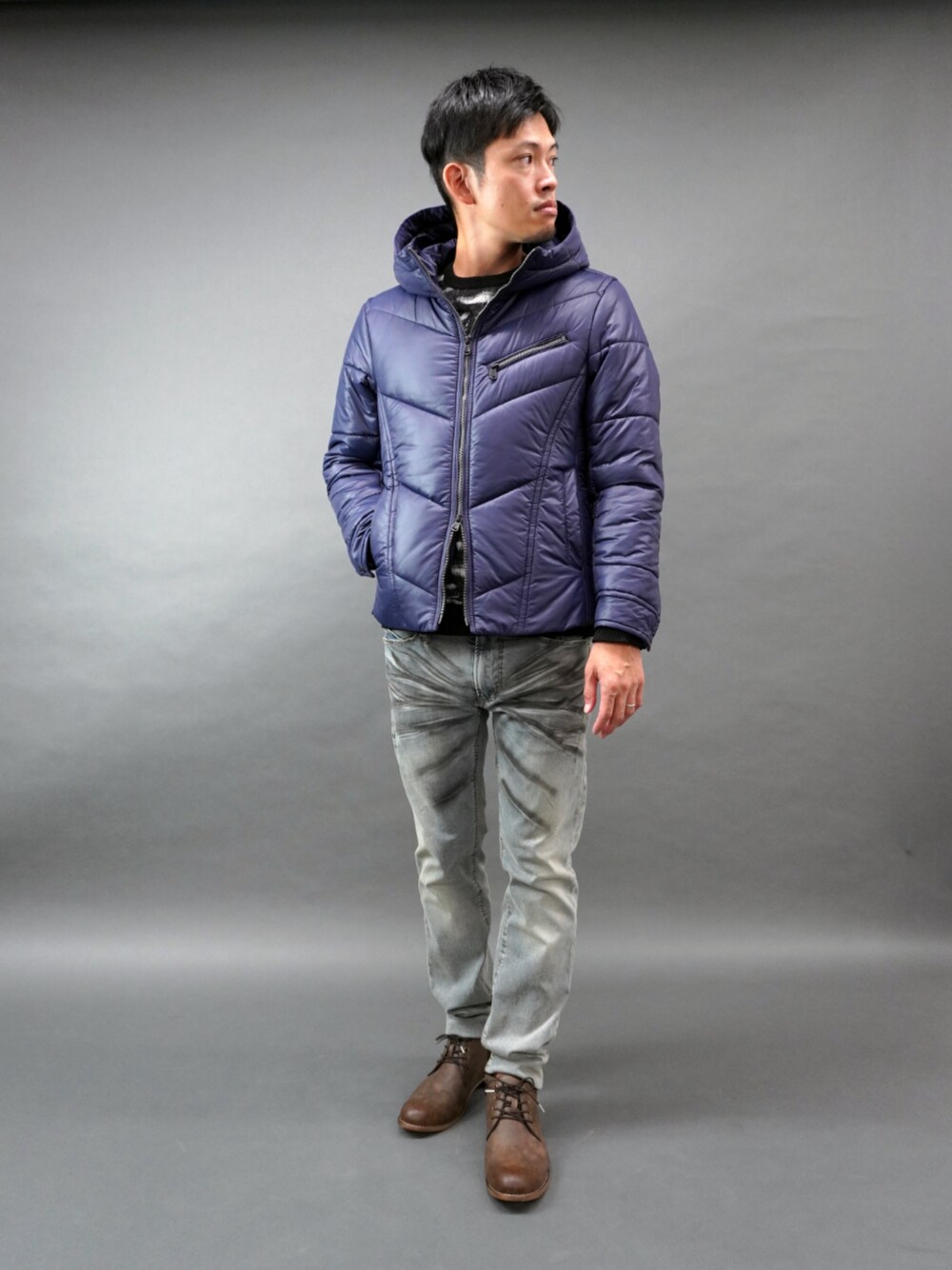 ハイダウェイ（HIDEAWAYS）/ナイロンタフタ　中綿ブルゾン HIDEAWAYS NICOLE（ハイダウェイニコル）の「ナイロンタフタ 中綿