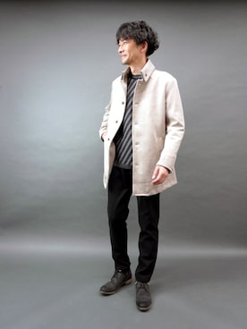 「アイテム（その他アウター）」を使った、hideawaysofficialさん（メンズ・181cm）の秋コーディネート