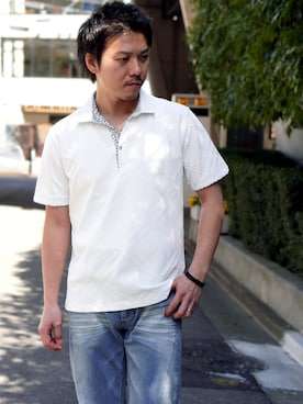 「HIDEAWAYS NICOLE（ハイダウェイニコル）のアイテム」を使った、hideawaysofficialさん（メンズ・171cm）の夏コーディネート