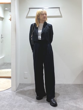 「FREE'S MART（フリーズマート）のアイテム（ジャケット/アウター）」を使った、mfmsayaさん（骨格ストレート・レディース・160cm）の秋コーディネート
