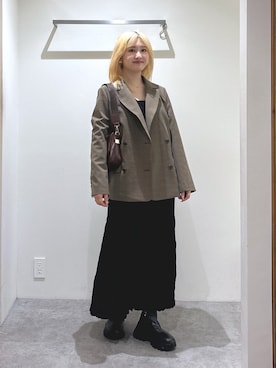 「FREE'S MART（フリーズマート）のアイテム（ジャケット/アウター）」を使った、mfmsayaさん（骨格ストレート・レディース・160cm）の秋コーディネート