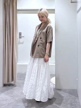 「ワンピース×スニーカー」｜mfmsayaさん（レディース・160cm）の夏コーディネート