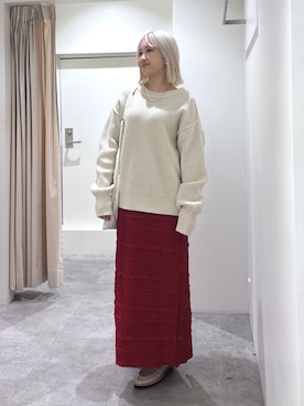「FREE'S MART（フリーズマート）のアイテム（ローファー）」を使った、mfmsayaさん（レディース・160cm）の冬コーディネート