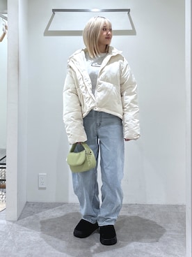 「FREE'S MART（フリーズマート）のアイテム（ジャケット/アウター）」を使った、mfmsayaさん（レディース・160cm）の秋コーディネート