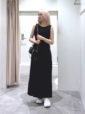 「FREE'S MART（フリーズマート）のアイテム（ワンピース）」を使った、mfmsayaさん（レディース・160cm）の夏コーディネート