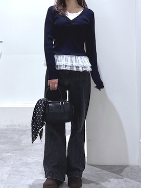 「FREE'S MART（フリーズマート）のアイテム」を使った、mfmsayaさん（レディース・160cm）の冬コーディネート