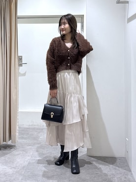 「FREE'S MART（フリーズマート）のアイテム（シューズ）」を使った、mfmsayaさん（レディース・160cm）の冬コーディネート