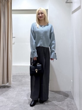 「スラックスパンツ」｜mfmsayaさん（レディース・160cm）の秋コーディネート