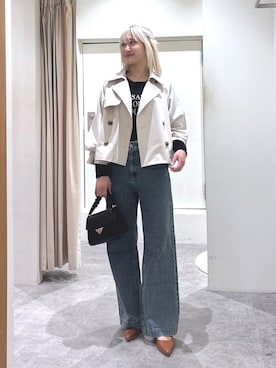 「FREE'S MART（フリーズマート）のアイテム（ジャケット/アウター）」を使った、mfmsayaさん（骨格ストレート・レディース・160cm）の冬コーディネート