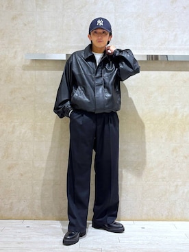 「アイテム（ブルゾン）」を使った、カサイさん（メンズ・165cm）の夏コーディネート