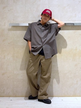 「アイテム（ドレスシューズ）」を使った、カサイさん（メンズ・165cm・20代）の夏コーディネート