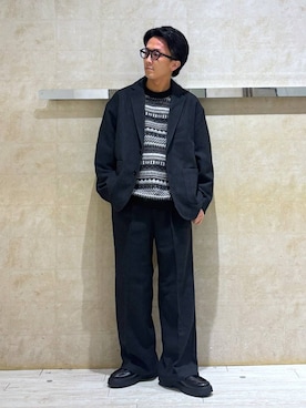 「RAGEBLUE（レイジブルー）のアイテム（ジャケット/アウター）」を使った、カサイさん（メンズ・165cm）の秋コーディネート