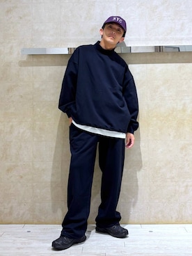 「RAGEBLUE（レイジブルー）のアイテム（帽子）」を使った、カサイさん（メンズ・165cm）の秋コーディネート