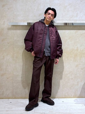 「RAGEBLUE（レイジブルー）のアイテム（パンツ）」を使った、カサイさん（メンズ・165cm）の冬コーディネート