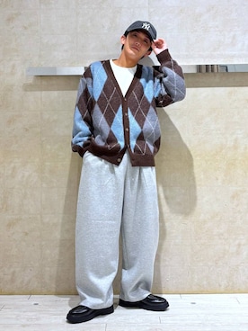 「RAGEBLUE（レイジブルー）のアイテム（パンツ）」を使った、カサイさん（メンズ・165cm）の秋コーディネート