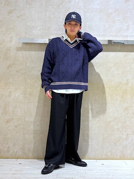 「RAGEBLUE（レイジブルー）のアイテム」を使った、カサイさん（メンズ・165cm）の冬コーディネート