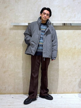 「RAGEBLUE（レイジブルー）のアイテム（パンツ）」を使った、カサイさん（メンズ・165cm）の冬コーディネート