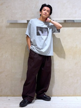 「RAGEBLUE（レイジブルー）のアイテム（カーゴパンツ）」を使った、カサイさん（メンズ・165cm）の夏コーディネート