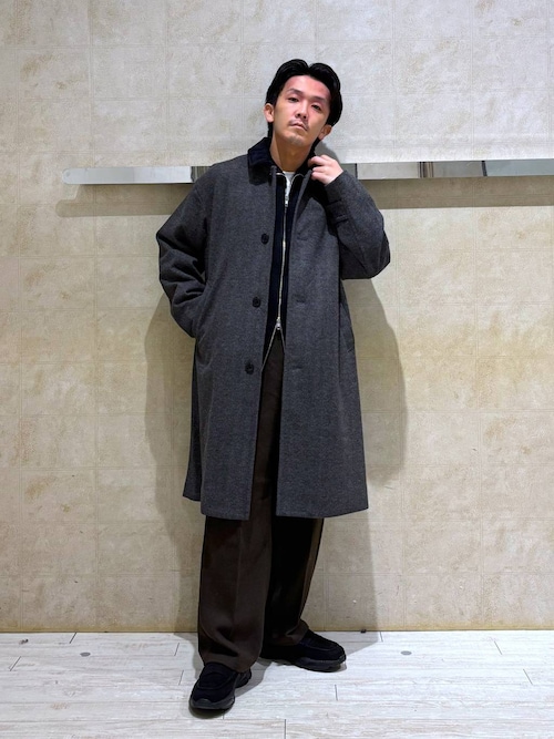 WOOLLYTEC SOUTIEN COLLAR COAT / ウーリーテックステンカラーコート