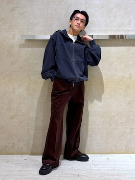 「RAGEBLUE（レイジブルー）のアイテム（ジャケット/アウター）」を使った、カサイさん（メンズ・165cm）の秋コーディネート