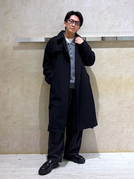 「アイテム（トレンチコート）」を使った、カサイさん（メンズ・165cm）の秋コーディネート