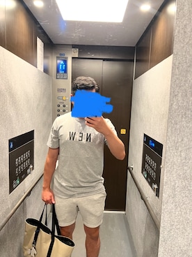 「アイテム（スウェットパンツ）」を使った、njamenaさん（メンズ・169cm・30代）の夏コーディネート