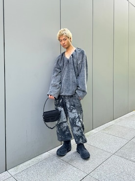 「DIESEL（ディーゼル）のアイテム（スウェット）」を使った、ユジロさん（メンズ・180cm）の秋コーディネート