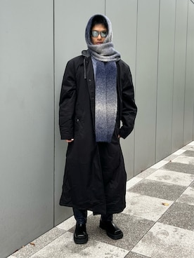 「DIESEL（ディーゼル）のアイテム（ジャケット/アウター）」を使った、ユジロさん（メンズ・180cm）の冬コーディネート