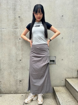 「NIKE（ナイキ）のアイテム」を使った、NIKEKichijojiRunningさん（レディース・169cm）の夏コーディネート